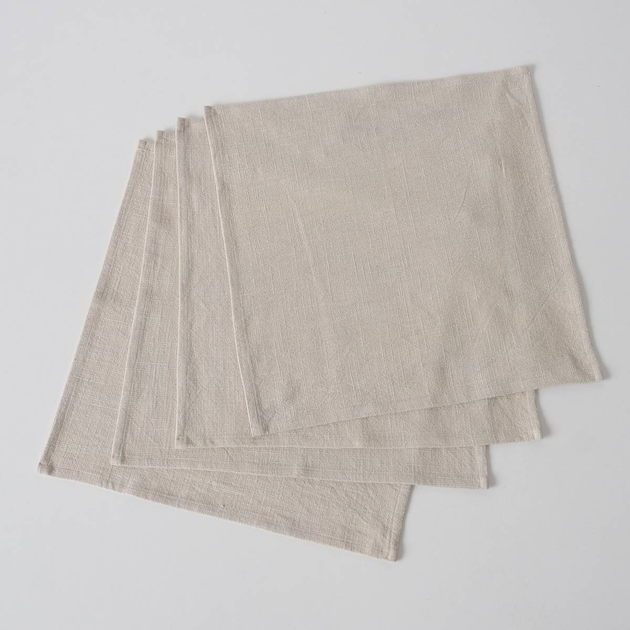 Zestaw serwetek Boltze Home Lenea 40 x 40 cm bawełniane Szare 4 szt (ZES5902973434194) - obraz 5
