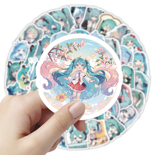 Стикерпак Хацуне Мику Набор наклеек GeekLand Hatsune Miku 100 штук 2429226249 - Фото 4 Стикерпак Хацуне Мику Набор наклеек GeekLand Hatsune Miku 100 штук 2429226249 - изображение 4