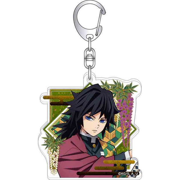 Акриловый брелок Demon Slayer Гию Томиока 5 см (32FD2A20EF31) - Фото 1 Акриловый брелок Demon Slayer Гию Томиока 5 см (32FD2A20EF31) - изображение 1