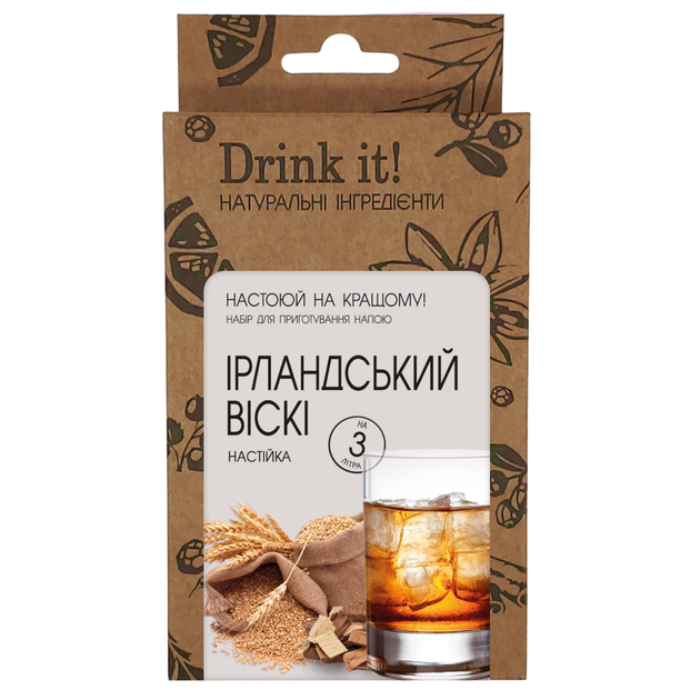 Набор для настаивания Drink it Ирландский виски - Фото 1 Набор для настаивания Drink it Ирландский виски - изображение 1