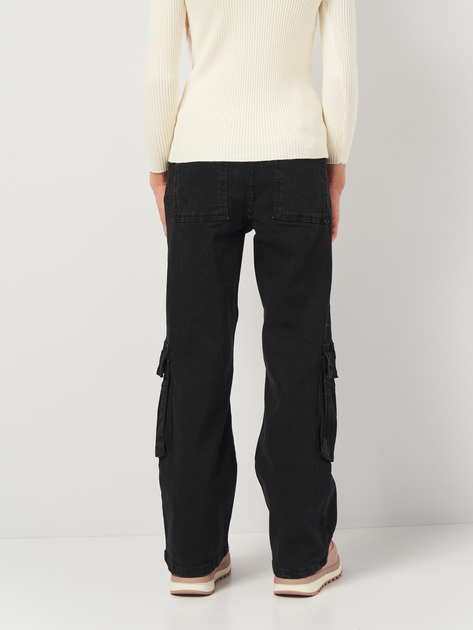 Детские джинсы-карго для девочки Coccodrillo Jeans Collection Girl ZC4123107JCG-021 128 см Черные (5904986414132) 