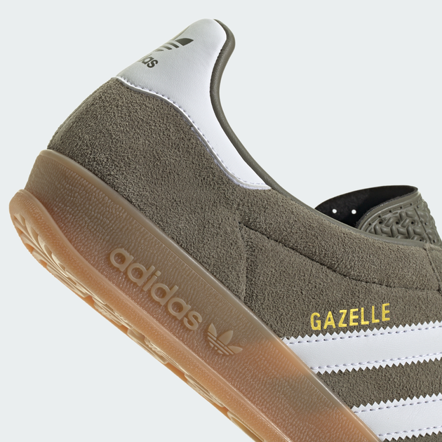 Мужские кеды низкие Adidas Gazelle Indoor JQ0174 44.5 (10UK) 28.5 см Olistr/Ftwwht/Goldmt (4067903189801) - Фото 9 Мужские кеды низкие Adidas Gazelle Indoor JQ0174 44.5 (10UK) 28.5 см Olistr/Ftwwht/Goldmt (4067903189801) - изображение 9