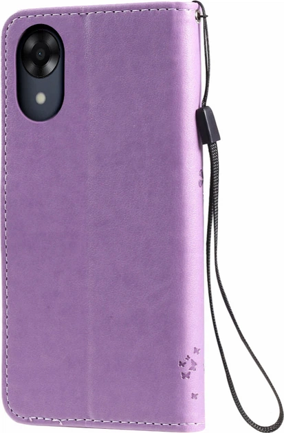 Чохол книжка OPPO A17/A17k (чохол кіт та дерево) Lilac (35763-3B) - зображення 2