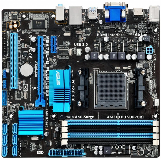 Материнская плата Asus M5A78L-M PLUS/USB3 (sAM3+, AMD 760G, PCI-Ex16 ...