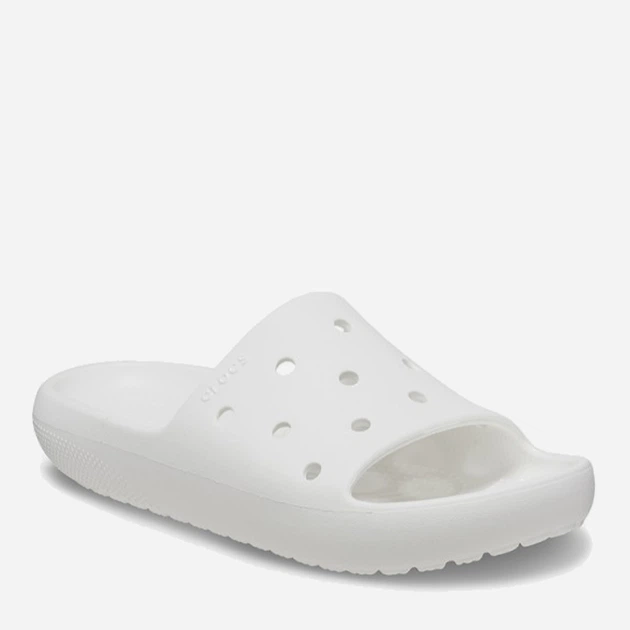 Женские шлепанцы для пляжа Crocs Classic Slide v2 209401-100 36-37 (M4/W6) 22 см Whi (100) (1962655456122) - изображение 2