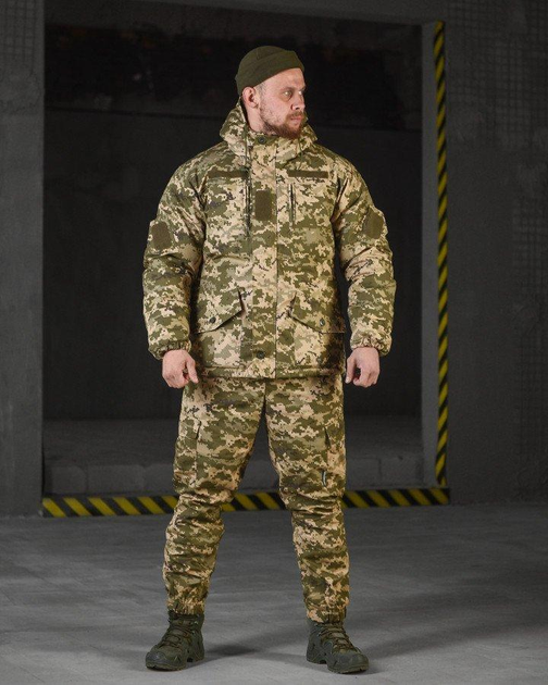 Тактичний зимовий костюм Гірка Люкс на флісі S піксель (90553) - зображення 1