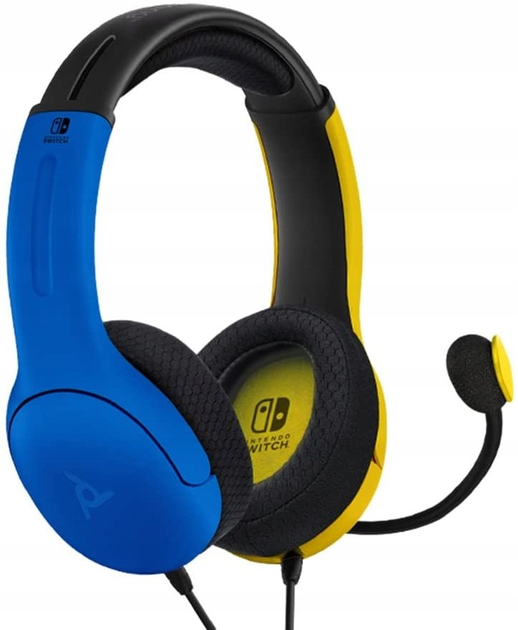 Навушники PDP Nintendo Switch Wired Headset LVL40 Yellow/Blue (0708056068066) - зображення 3