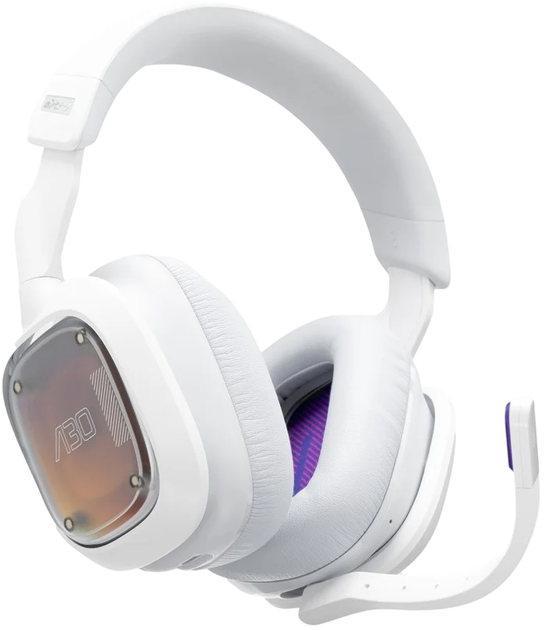 Słuchawki Logitech Astro A30 Wireless Gaming Headset White/Purple (5099206097445) - obraz 1