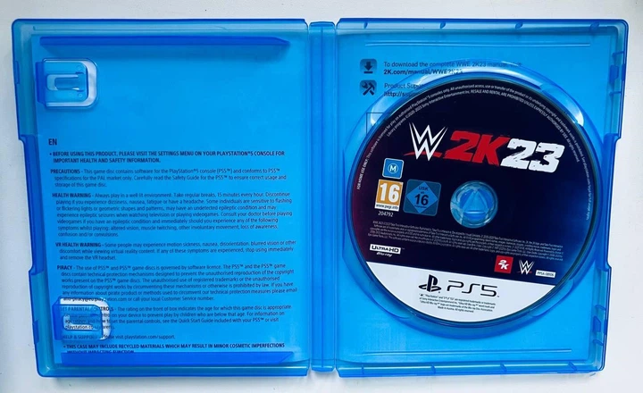WWE 2K23, английская версия - диск для PlayStation 5, Б/У - Фото 2 WWE 2K23, английская версия - диск для PlayStation 5, Б/У - изображение 2