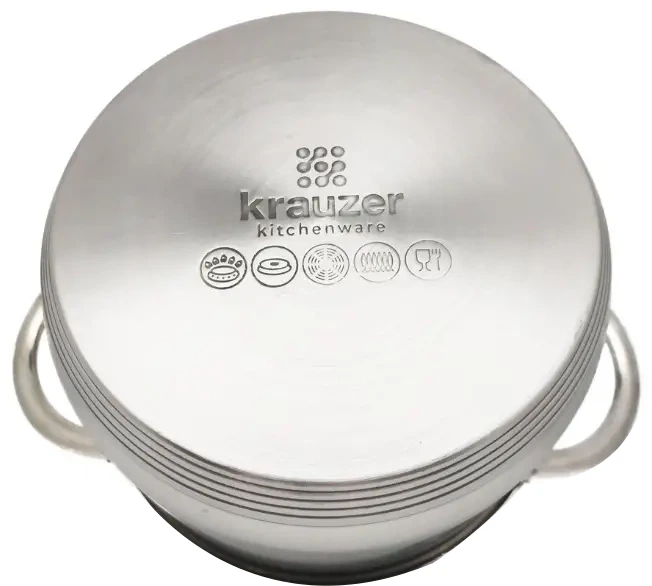 Каструля з кришкою Krauzer Professional 5.6 л 24 х 13.5 см (78034) - зображення 3