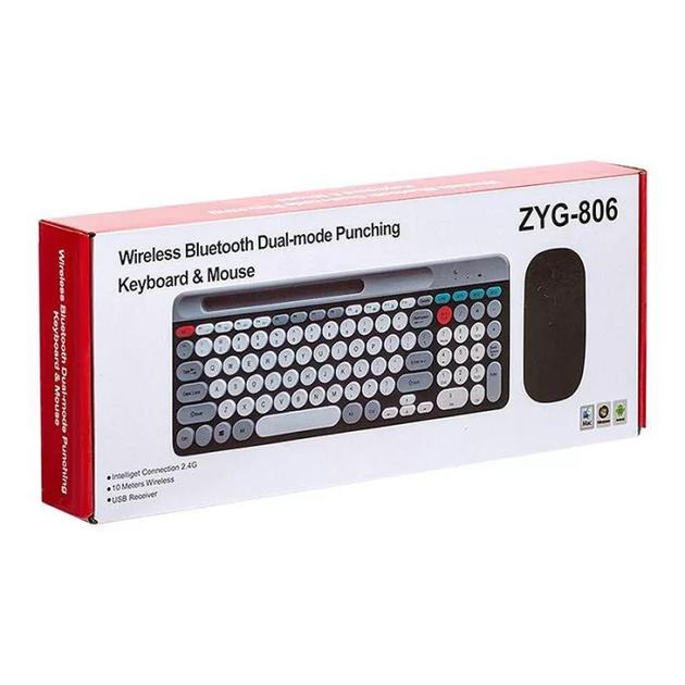 Беспроводной комплект (клавиатура + мышка) ZYG-806 BT 2.4Ghz (9211) - изображение 3