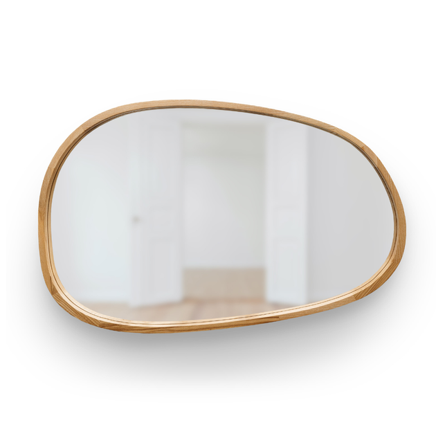 Зеркало асимметричное деревянное Luxury Wood Dali Natural Light Ясень 55x85 см - Фото 2 Зеркало асимметричное деревянное Luxury Wood Dali Natural Light Ясень 55x85 см - изображение 2