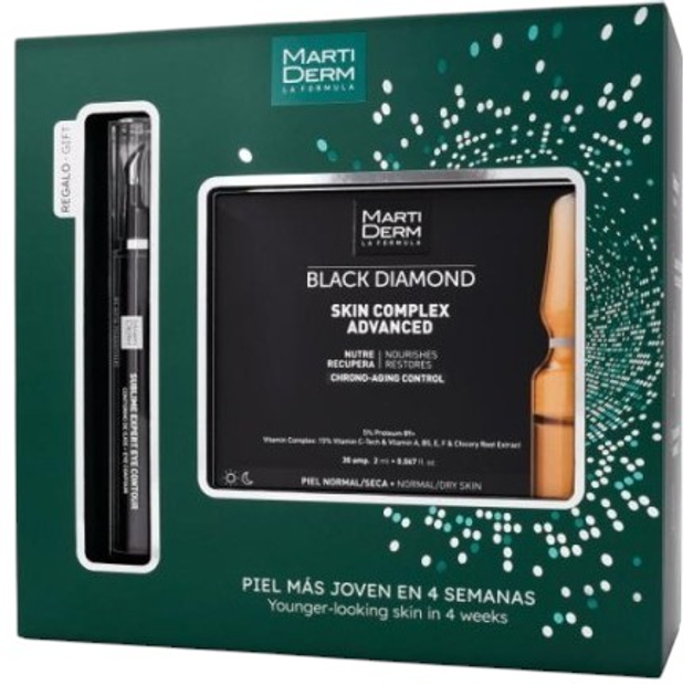 Zestaw MartiDerm Black Diamond Skin Complex Advanced 30 ampułek x 2 ml + Sublime Expert Kontur oczu 15 ml (8436589053120) - obraz 1