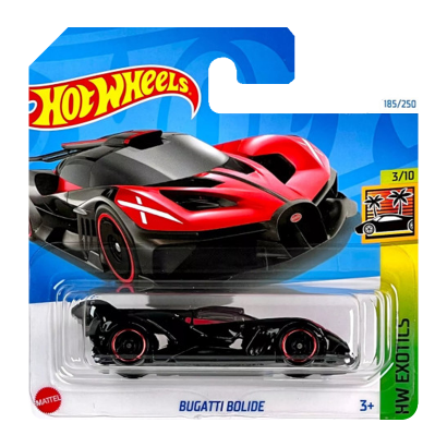 Машинка Базова Hot Wheels Bugatti Bolide Exotics 1:64 HTF08 Black