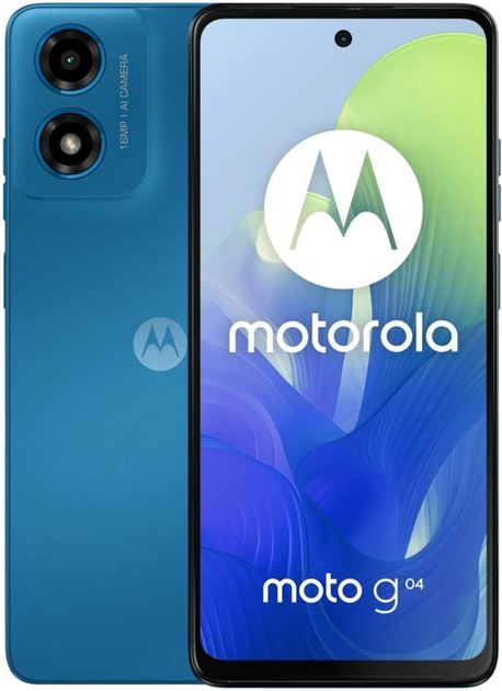 Мобільний телефон Motorola Moto G04 8/128GB DualSim Satin Blue (PB130030PL) - зображення 1