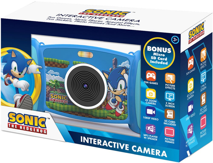 Камера KIDS Euroswan Sega Sonic The Hedgehog with Photo and Video Function (8435507876254) - зображення 1