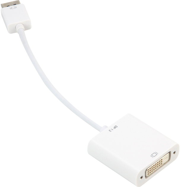 Adapter Sharkoon DisplayPort 1.2 - DVI 24+1 Converter White (4044951020300) - obraz 1