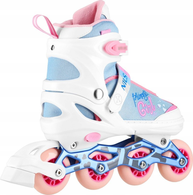 Rolki Nils Extreme Princess Girl NA18168A 31-34 S Białe (5907695557053) - obraz 3