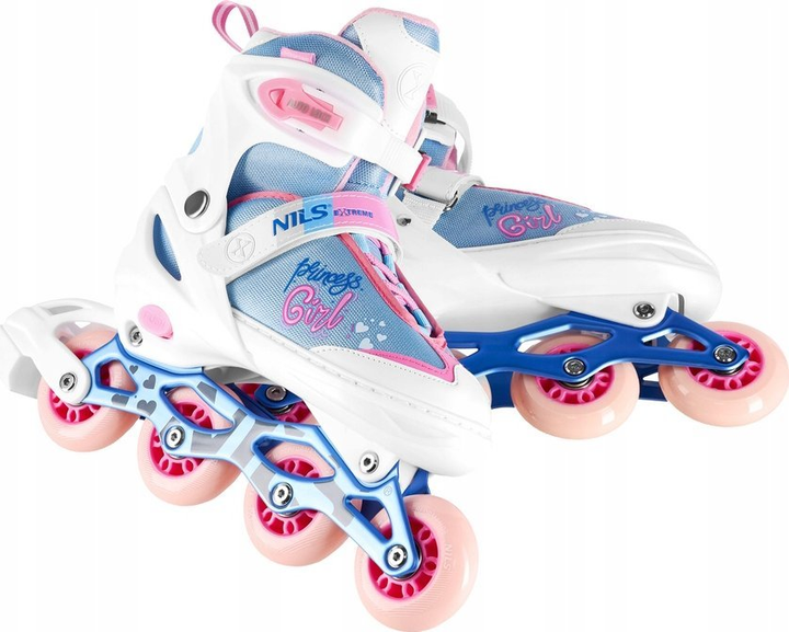 Rolki Nils Extreme Princess Girl NA18168A 31-34 S Białe (5907695557053) - obraz 7