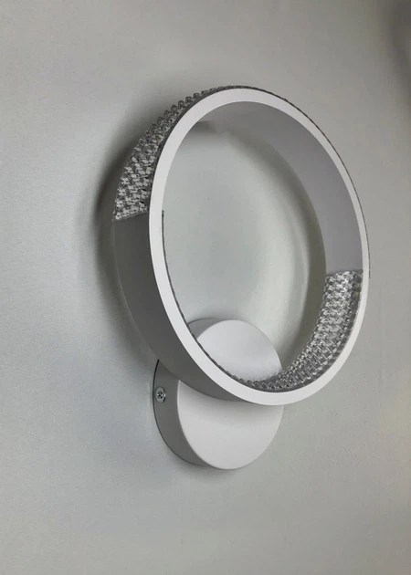 Светильник светодиодный настенный LUMINARIA LED AKRILIKA ROUND 17W 1R ON/OFF WHITE/CLEAR 220V IP20 - изображение 3