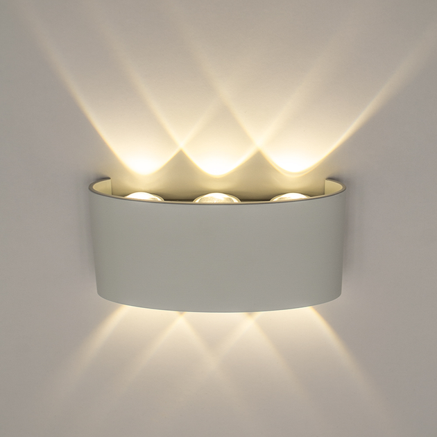 Світильник світлодіодний настінний LUMINARIA LED LINZA SIX 6W Q170 3000K WHITE 220V IP54 - зображення 3