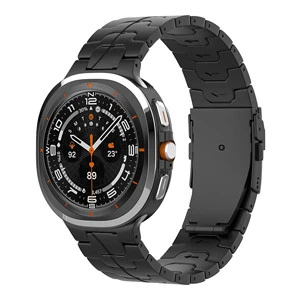 Ремінець для Samsung Galaxy Watch Ultra титановий браслет чорний - зображення 3