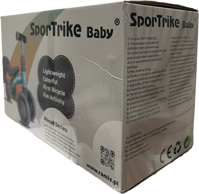 Rowerek biegowy Rastar PettyTrike 4-wheel Różowy (5903864909814) (955555907330862) - Outlet - obraz 3
