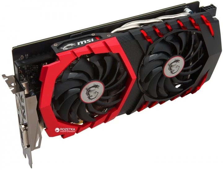 Видеокарта MSI PCI-Ex GeForce GTX 1060 Gaming 6GB GDDR5 (192bit) (1518/8008) (DVI, HDMI, 3 x DisplayPort) (GTX 1060 GAMING 6G) - изображение 5