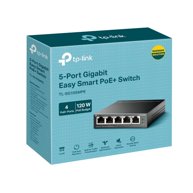 Комутатор TP-Link TL-SG105MPE - Фото 3 Комутатор TP-Link TL-SG105MPE - изображение 3