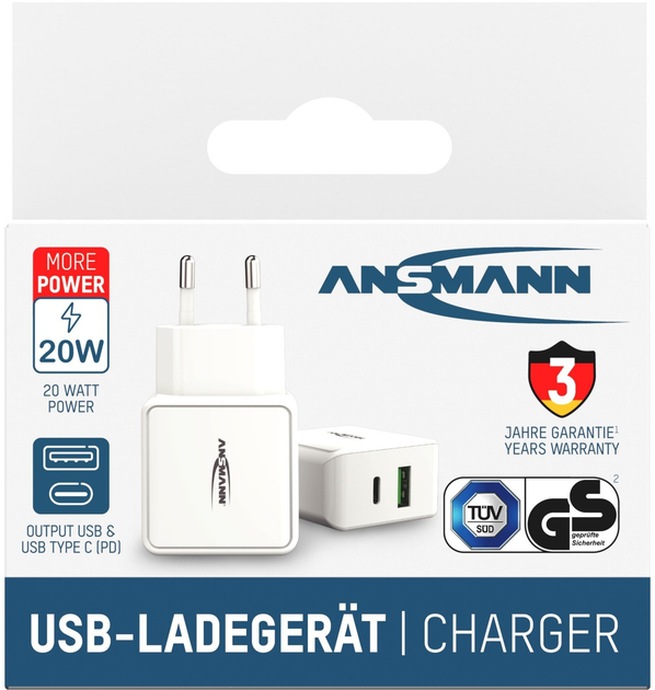 Ładowarka Ansmann Home Charger HC218PD White (4013674176687) - obraz 9