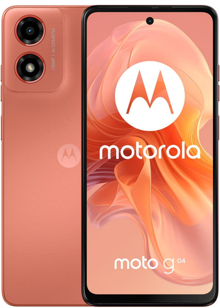 Мобільний телефон Motorola Moto G04 8/128GB SingleSim Sunrise Orange (PB130031PL) - зображення 1