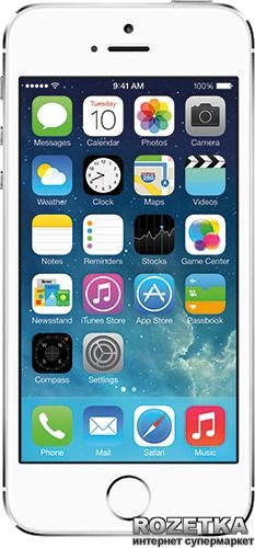 Мобильный телефон Apple iPhone 5s 64GB Silver (FE439UA/A) как новый Original factory refurbished by Apple + защитное стекло и чехол! - изображение 2