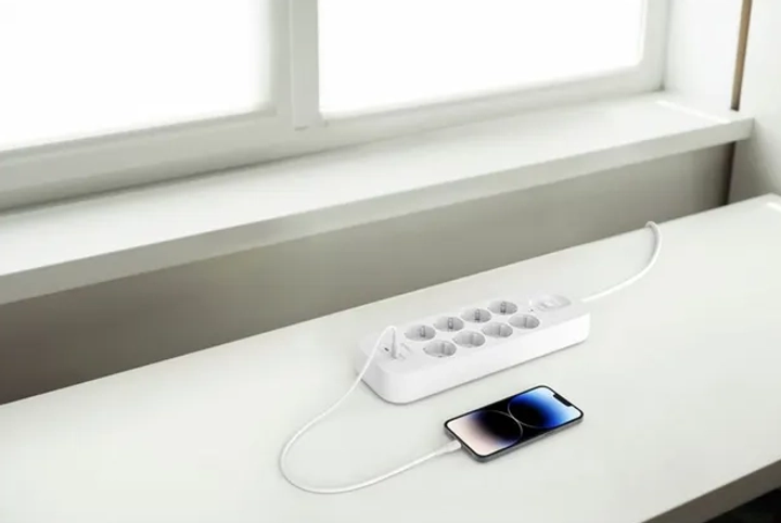 Listwa zasilająca Belkin Power Surge 8-port + 2 x USB-C 900J 2 m White (SRB004CA2M) - obraz 8