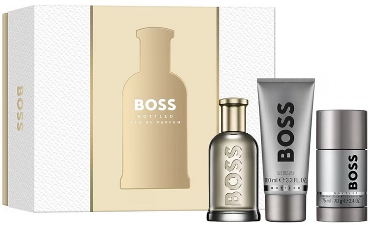 Zestaw męski Hugo Boss Boss Bottled Woda perfumowana 100 ml + Dezodorant 75 ml + Żel pod prysznic 100 ml (3616304961236) - obraz 1