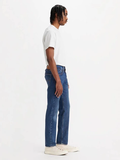 Jeansy męskie slim fit Levi's 502 Taper 29507-1460 36-34 Ciemnogranatowe (5401157271032) - obraz 4