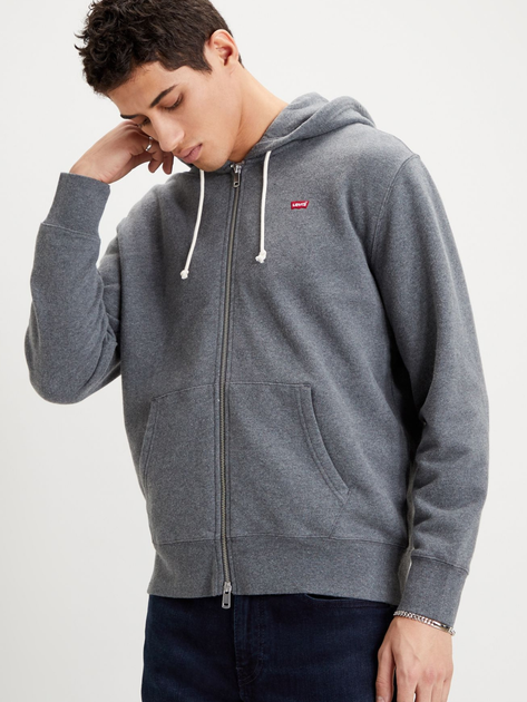 Bluza męska rozpinana streetwear z kapturem Levi's The Original Hm 34584-0000 S Szara (5400898433969) - obraz 1