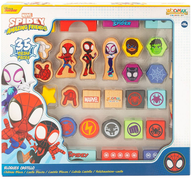 Zestaw do gry WOOMAX Marvel Spidey 35 elementów (8412842487581) - obraz 1