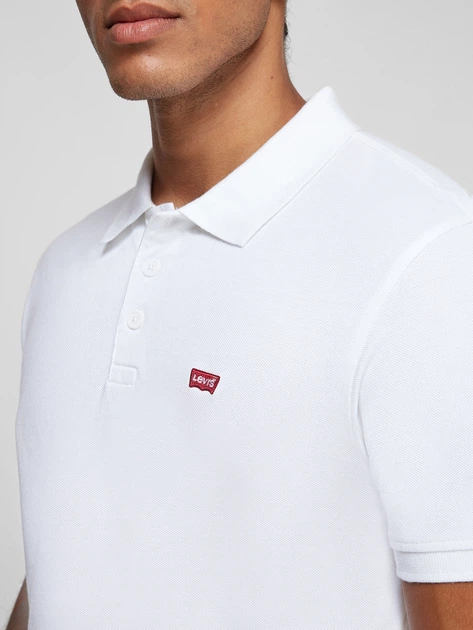 Koszulka polo męska elegancka Levi's Hm Pique 35883-0003 S Biała (5400970031557) - obraz 5
