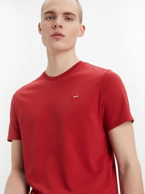Koszulka męska bawełniana Levi's Ss Original Hm 56605-0176 S Czerwona (5401128302611) - obraz 3