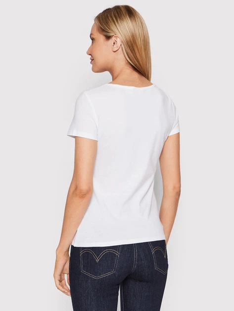 Zestaw koszulek damskich 2 szt Levi's Crewneck 74856-0000 L Biały/Czarny (5400816191049) - obraz 3