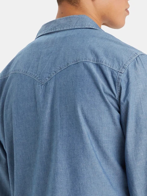 Koszula męska jeansowa Levi's Classic Western 85745-0156 L Niebieska (5401128882526) - obraz 4