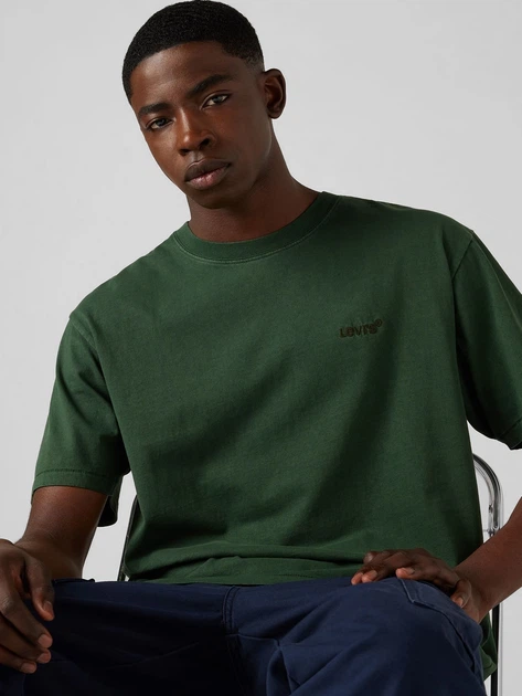 Koszulka męska bawełniana Levi's Red Tab Vintage A0637-0109 XL Zielona (5401157520635) - obraz 4