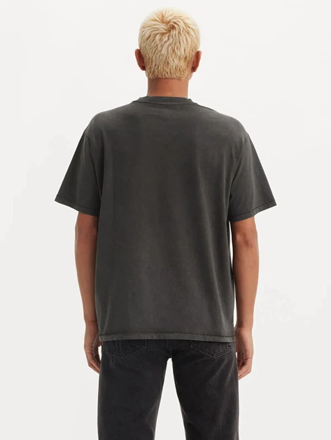 Футболка бавовняна чоловіча Levi's Red Tab Vintage A0637-0119 M Темно-сіра (5401157287088) - зображення 2