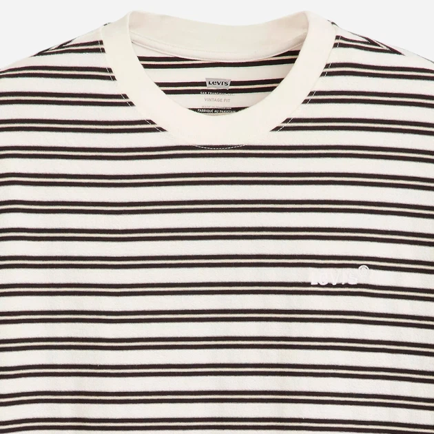 Футболка бавовняна чоловіча Levi's Red Tab Vintage A0637-0115 XL Молочний/Чорний (5401157505687) - зображення 6