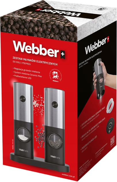 Набір електромлинів для солі та перцю Webber MK-20Z (5907265029041) - зображення 8