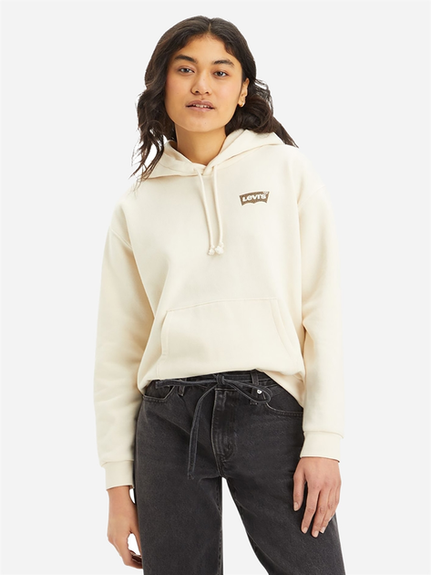 Худі жіноче Levi's Graphic Everyday A8801-0026 XS Молочне (5401157519912) - зображення 1