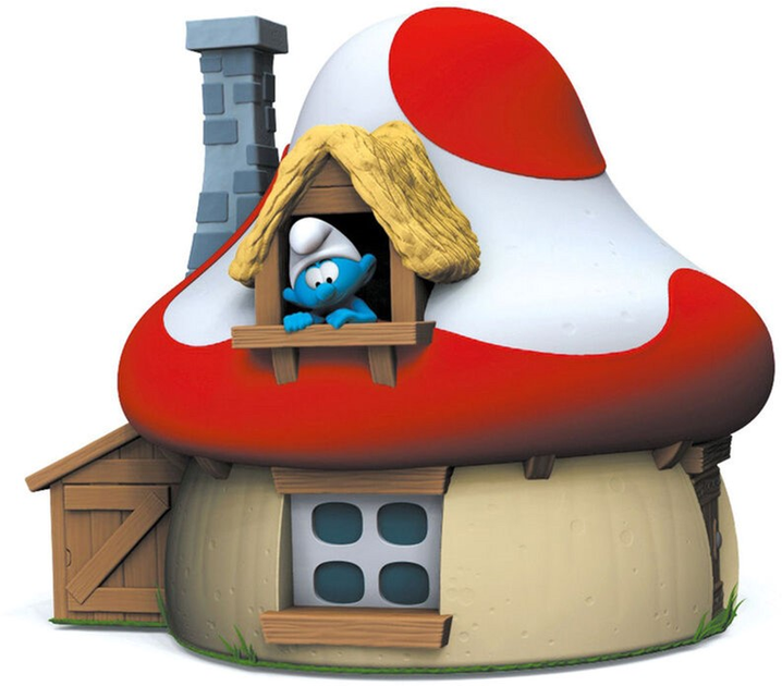 Figurka-skarbonka Plastoy Smurfs Mushroom House (3521320802015) - obraz 1