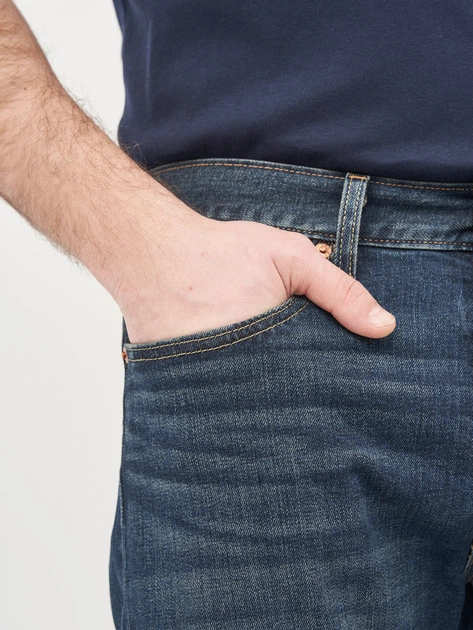 Jeansy męskie regular fit Levi's 501 Original Fit 00501-3061 34-32 Ciemnogranatowe (5400898339469) - obraz 5