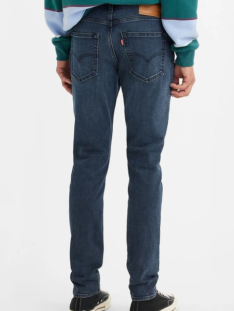 Jeansy męskie slim fit Levi's 512 Slim Taper 28833-1154 34-34 Ciemnoniebieskie (5401105106799) - obraz 2