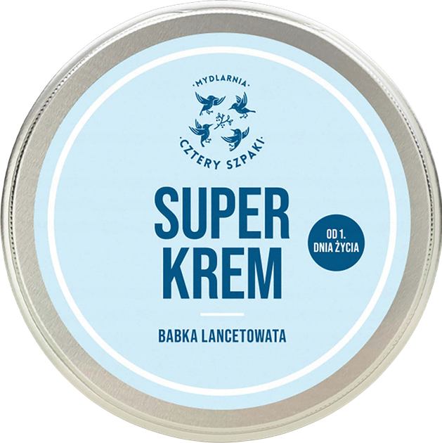 Krem do twarzy Mydlarnia Cztery Szpaki Super Krem Babka Lancetowata 100 ml (5903641984775) - obraz 1